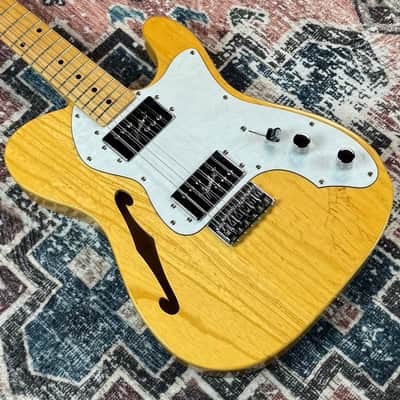 1996 Fender TN72 Thinline Telecaster Natural ‘72 Vintage Reissue MIJ Made In Japan Electric Guitar W/ Tweed Hardshell Case! image 8