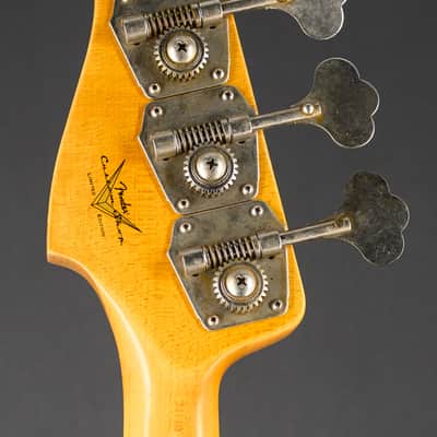 Fender Custom Shop '62 Jazz Bass Relic Reissue - 3 Color Sunburst image 11
