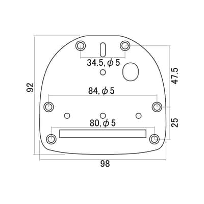 NEW Guitar Tremolo Tailpiece For Jazzmaster® Jaguar® w/ Arm - CHROME image 4