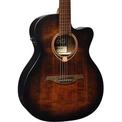 Lag T70ACE-B&B | Auditorium Cutaway Acoustic-Electric, Black & Brown. New with Full Warranty! image 1