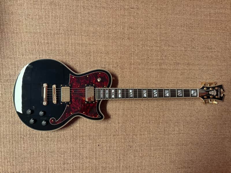 D'Angelico D'angelico Deluxe Atlantic Baritone Solid Black