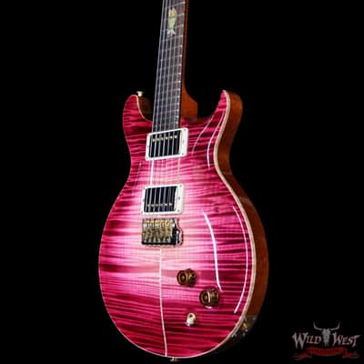 Paul Reed Smith PRS Private Stock # 11309 Santana Retro Flame Maple Top Brazilian Rosewood Fingerboard Raspberry Glow 8.00 lbs image 2