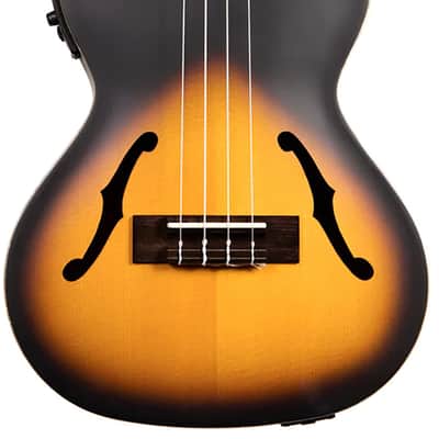Kala KA-JTE-2TS Archtop Tobacco Burst Tenor Ukulele w/ Gig Bag image 3