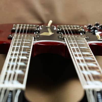 Gibson Custom EDS-1275 Lefty Heritage Cherry Doubleneck Left Handed image 6