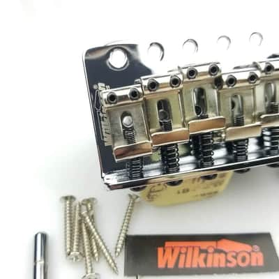 Wilkinson Chrome Vintage Guitar Strat Style Bridge Tremolo System image 5