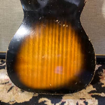 Stella Vintage Small Body Acoustic Blues Box 1940s 1950s - Vintage Sunburst image 5
