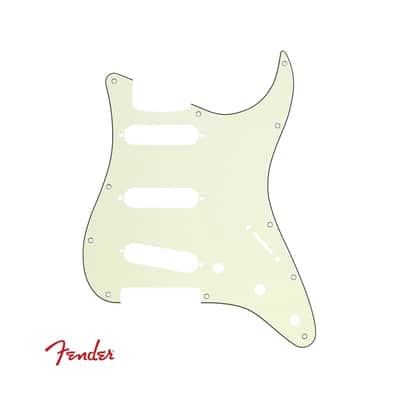 Fender 099-2144-000 Standard Stratocaster 11-Hole Pickguard 3-Ply  Mint Green image 1