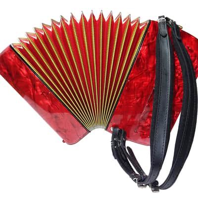 Hohner Riviera II Lightweight 5 Row Button Accordion C System made in Germany 2147, incl New Straps, Amazing sound! image 12