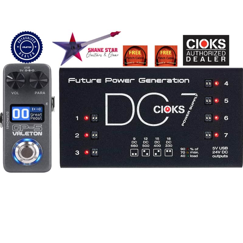 CIOKS DC7 Power Supply + Valeton GP-5 WATCHLIST OFFER! Multi FX Bundle image 1