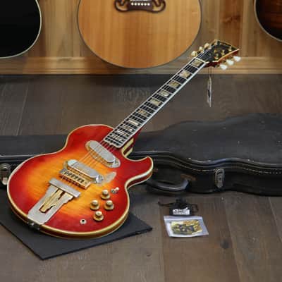 1973 Gibson L5-S Custom Solid Body Electric Guitar Cherry Sunburst + OHSC image 1