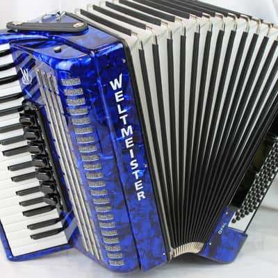 NEW Blue Weltmeister Opal Piano Accordion LMM 37 96 image 1
