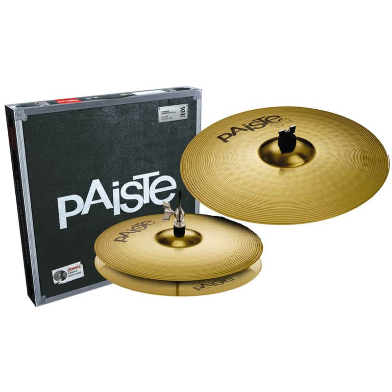 Paiste 101 Brass Essential Set (13" Hats & 18" Crash/Ride) image 1