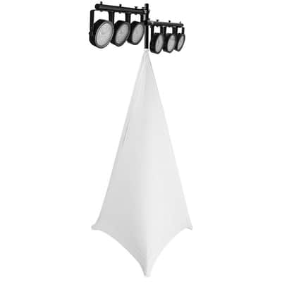 On-Stage Speaker/Lighting Stand Skirt ~ White image 4
