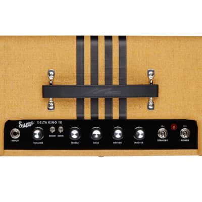 Supro 1820R Delta King 10 5-Watt 1x10" Guitar Combo - Tweed / Black Stripes image 3