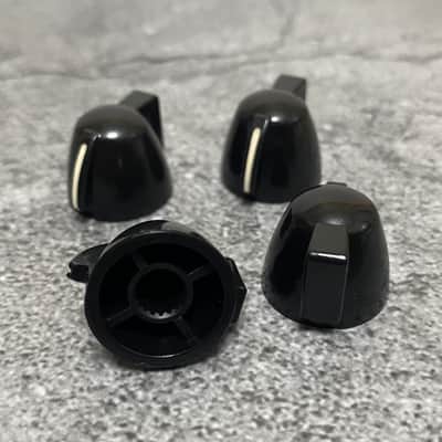 4 x Tea Kettle Coffee Pot Chicken Head Guitar Knobs Pedal Amp Pointer Knob 6mm Push On - Black image 3