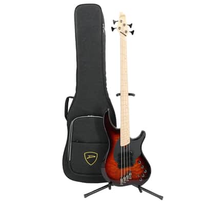 Dingwall Combustion 3X 4-String Multi-Scale Bass - 3-Pickup Quilt Top Vintageburst w/Maple Fretboard image 11