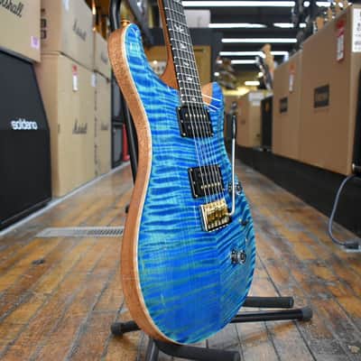 Paul Reed Smith Custom 24 10-Top Electric Guitar River Blue Pearl w/Hard Case image 2