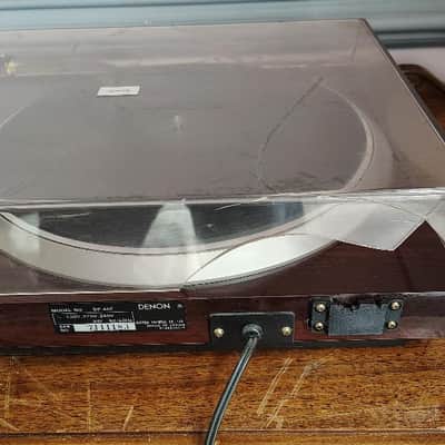 Denon DP 45F turntable in excellent condition, serviced; broken cover -F 1980's image 7