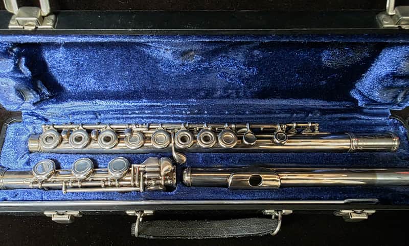 Armstrong 303B Step-Up Model Open-Hole Flute with B Foot Joint, Inline G 2010s - Silver-Plated image 1