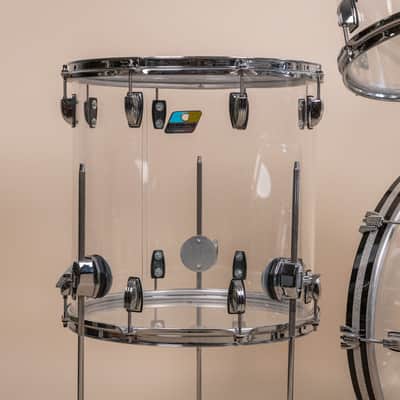 Ludwig Vistalite Clear Drum Set 16x22 8x12 9x13 and 16x16 image 2