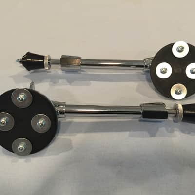 Pair DW Collector’s Series Bass Drum Spurs, Legs, Chrome, Workshop, image 2