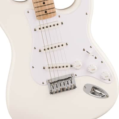 Squier Squier Sonic Stratocaster HT - Maple Fingerboard - White Pickguard - Arctic White image 4