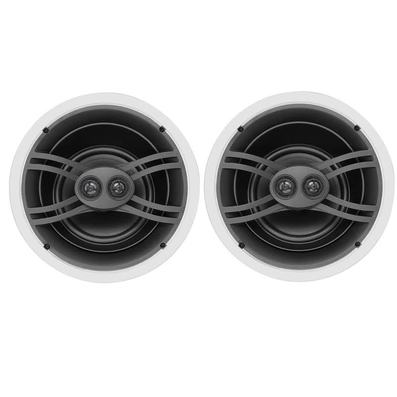 Yamaha NS-IW280CWH Natural Sound 3-way In-ceiling Speaker System, Pair, Easy-to-Install, Tilted Woofer Design image 1