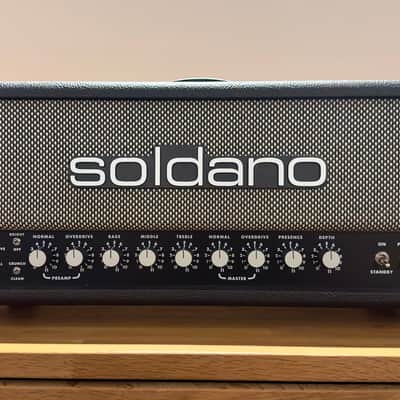 Soldano SLO-100 Custom Shop 2-Channel 100-Watt - Serial #1 - Salt & Pepper image 11