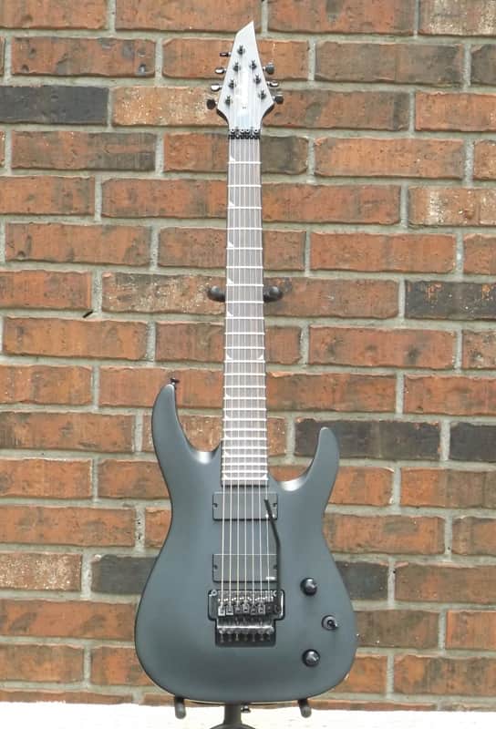 JACKSON SLATTXMG3-7 Soloist, Matte Black, Active EMG, Floyd Rose, 7-String Guitar image 1