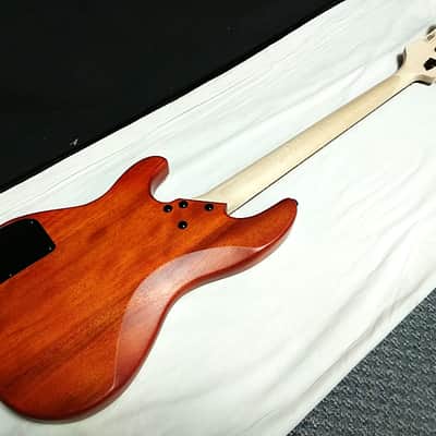 LUNA Tattoo 34" long scale 4-string BASS guitar w/ Case NEW TAT 34 - Laser Etch image 5