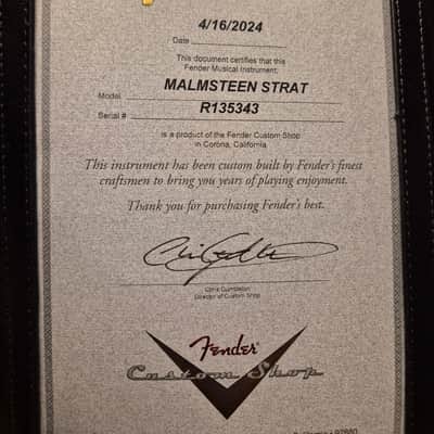 Fender Custom Shop Yngwie Malmsteen Stratocater 2024 image 8