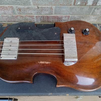 Vintage 1969 Gibson EB-1 Violin Body Bass Guitar w/ Original Hardshell Case, Extension Rod! image 3