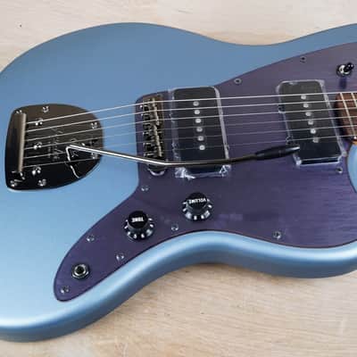 Fender 2026 Collection Hybrid II Jazzmaster Satin Metallic 2026 Matte Aero Blue Japan MIJ w/ Gig Bag, Case Candy image 7