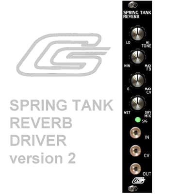 G-Storm Electro Spring Tank Reverb Driver ver 2.1 BLACK Eurorack Module Only image 1