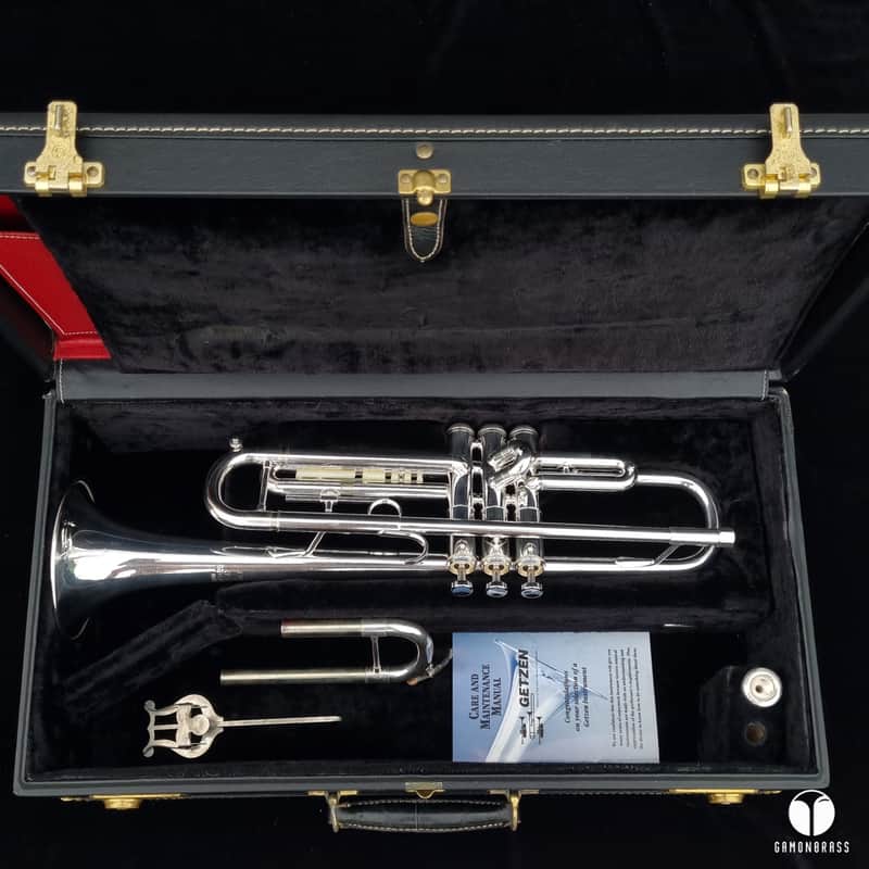 Beautiful Getzen Eterna Severinsen Model trumpet case mouthpiece gamonbrass image 1