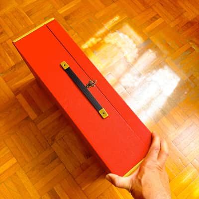 Rare Busilacchio Red Chord/Reed Organ (Italy, 1960s) – vintage cased electric organ and harmonium! image 11