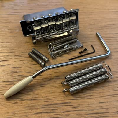 Fender Player Plus USA Saddles Stratocaster Tremolo Bridge Full Assembly Springs Arm Pivot Screws MIM USA Strat image 1