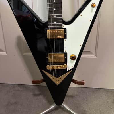 Gibson Reverse Flying V 2007 UNPLAYED Black Ebony fretboard image 1