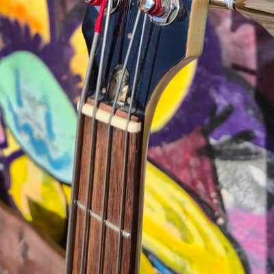 Rare Yamaha BEX4 Semi-Hollow Bass 2000 - Amber Orange - Signed by Billy Sheehan image 5