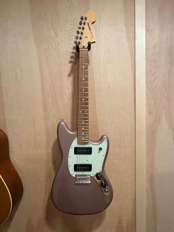 2020 Fender Player 90 Mustang Electric Guitar, Burgundy Mist Metallic, Pau Ferro Fingerboard MIM image 1
