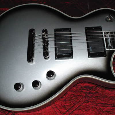 ESP LTD EC1000 Deluxe Electric Guitar Silver Sunburst EMGs image 10