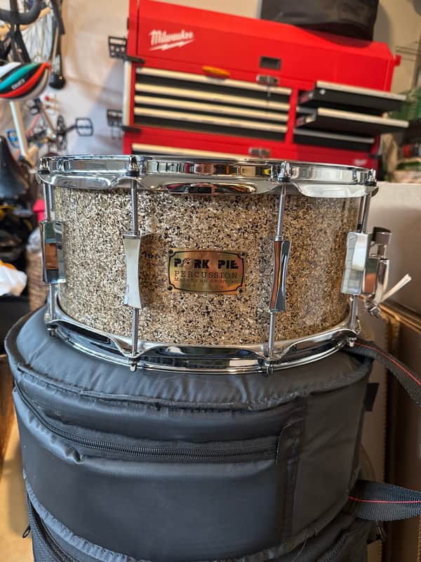 Pork Pie 6.5X14 Maple Snare Drum- B20 (Matt Bettis Cymbal Shavings) 2024 - Gloss B20 Sparkle image 1