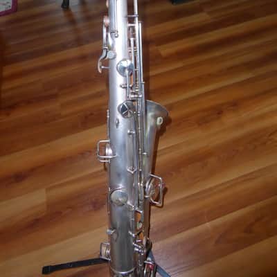 King TENOR SAXOPHONE 1924 - SILVER SATIN image 9