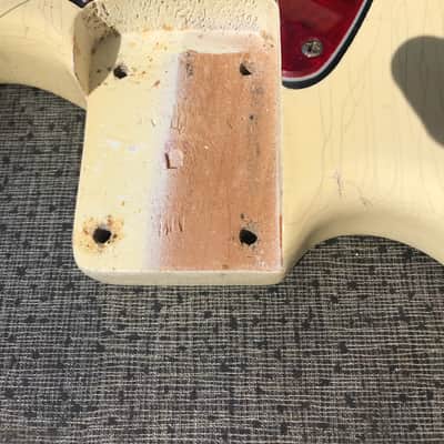 1964 Fender Musicmaster Olympic White OHSC 24"scale image 14