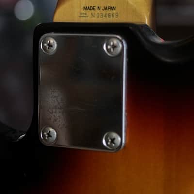 Fender PB-62 Precision Bass Reissue MIJ Made in Japan 1993 Sunburst image 8