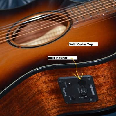 Breedlove Discovery Concert LEFTY, Cedar Top 2024 - Edgeburst image 3