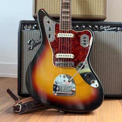 1966 Fender Jaguar with Rosewood Fretboard in Sunburst image 6