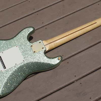 Fender 7 string custom shop prototype 2010 surf green metal flake 1of 4 image 3
