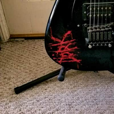 Unbranded DORK Super Strat mid 80s - Black image 7