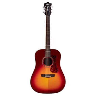 Guild D-140 Dreadnought Acoustic Guitar - Natural Cherry Burst image 2